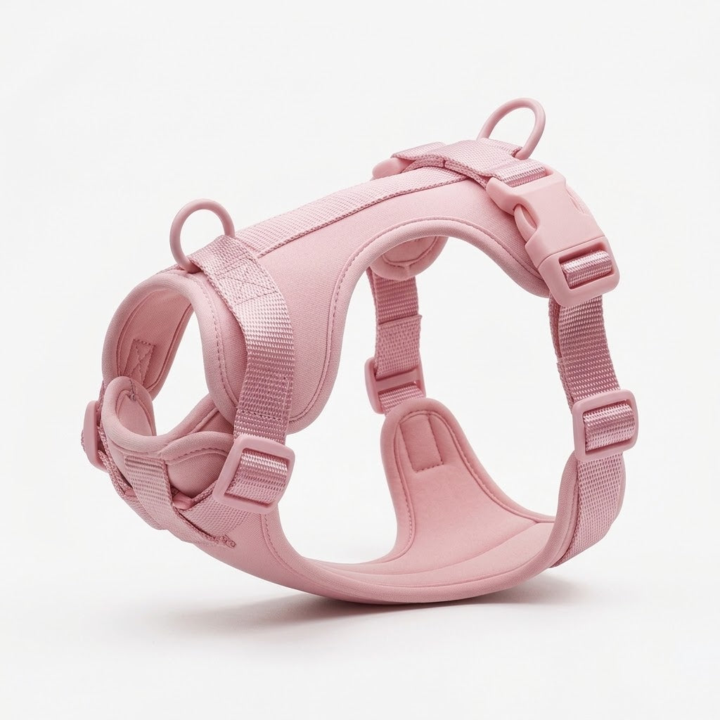 Light Pink Comfort Fit harness for Pekingese