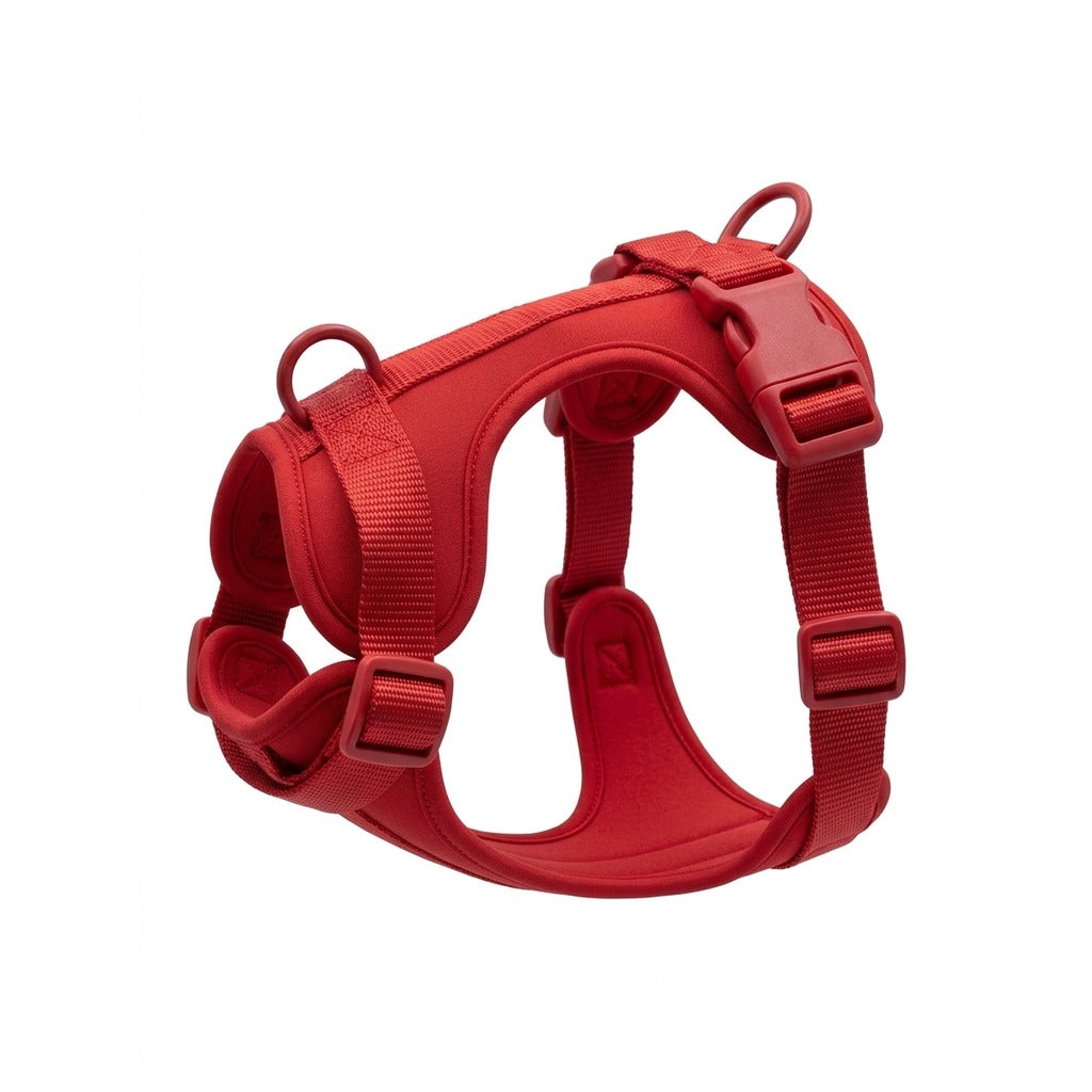 Red Comfort Fit harness for Pekingese