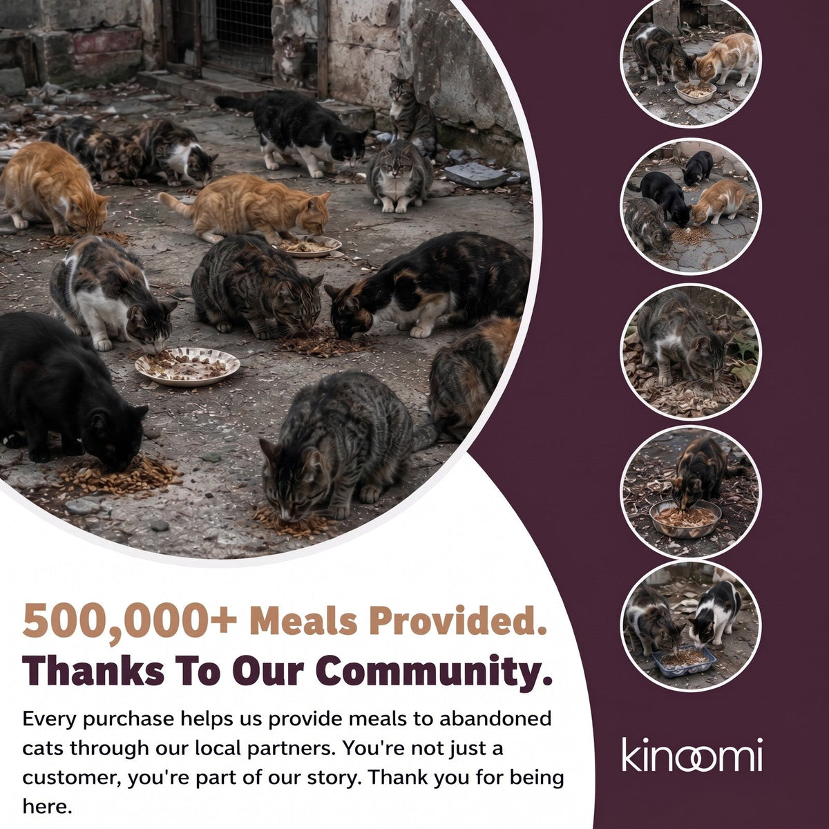 500,000+ meals provided, thanks to our community